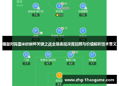 福登对阵国米欧联杯关键之战全场表现深度回顾与价值解析技术意义 福登对阵国米欧联杯关键之战全场表现深度回顾与价值解析技术意义
